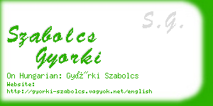 szabolcs gyorki business card